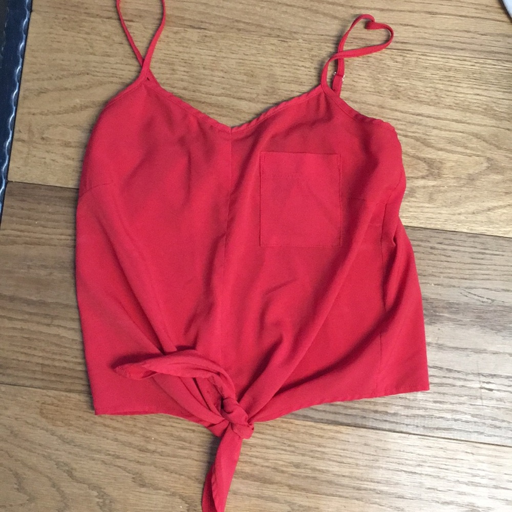 Tie front blouse